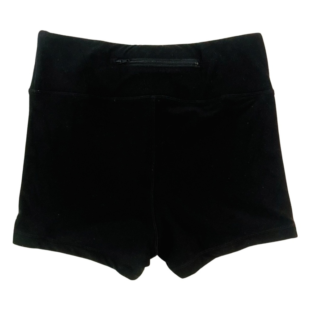 NWT Wolven Sustainable High Waisted Hot Yoga/SUP Yoga Short in Onyx/Black - Picture 3 of 5